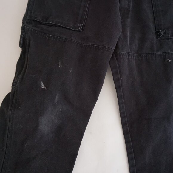 Dickies Black Heavyweight Cotton Double Knee Painter Carpenter Pants Size 38X30 - Picture 6 of 13